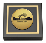 Hopkinsville Community College at Kentucky paperweight  - Gold Engraved Medallion Paperweight