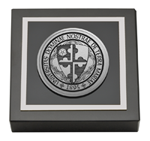 Notre Dame of Maryland University  paperweight - Silver Engraved Medallion Paperweight