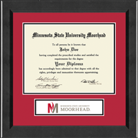 Minnesota State University Moorhead diploma frame - Lasting Memories Banner Diploma Frame in Arena