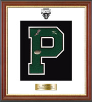 Pleasantville High School in New York varsity letter frame - Varsity Letter Frame in Newport