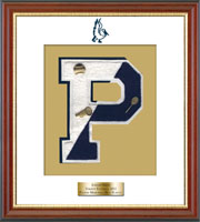 Pelham Memorial High School in New York varsity letter frame - Varsity Letter Frame in Newport