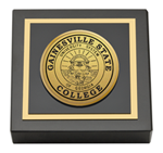 Gainesville State College paperweight  - Gold Engraved Medallion Paperweight