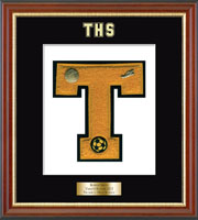 Trumbull High School in Connecticut varsity letter frame - Varsity Letter Frame in Newport