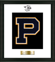 Walter Panas High School in New York varsity letter frame - Varsity Letter Frame in Obsidian