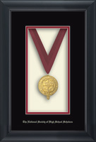 The National Society of High School Scholars medal frame - Commemorative Medal Frame in Obsidian