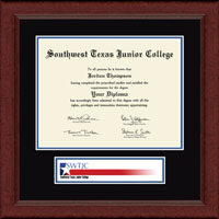 Southwest Texas Junior College diploma frame - Lasting Memories Banner Diploma Frame in Sierra