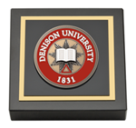 Denison University paperweight  - Masterpiece Medallion Paperweight