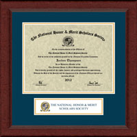 National Honor & Merit Scholars Society certificate frame - Lasting Memories Banner Certificate Frame in Sierra