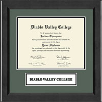 Diablo Valley College diploma frame - Lasting Memories Wordmark Banner Frame in Arena