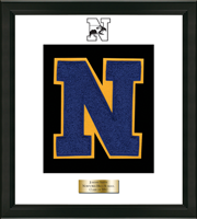 Newtown High School in Connecticut varsity letter frame - Varsity Letter Frame in Obsidian