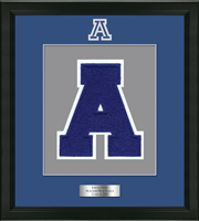 Acalanes High School in California varsity letter frame - Varsity Letter Frame in Obsidian
