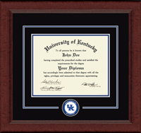University of Kentucky diploma frame - Lasting Memories Circle Logo Diploma Frame in Sierra