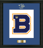 Brookfield High School in Connecticut varsity letter frame - Varsity Letter Frame in Obsidian