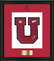 University High School of Science and Engineering varsity letter frame - Varsity Letter Frame in Obsidian