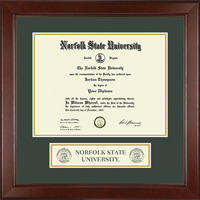 Norfolk State University diploma frame - Lasting Memories Banner Seal Diploma Frame in Sierra