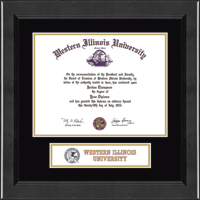 Western Illinois University diploma frame - Lasting Memories Banner Diploma Frame in Arena