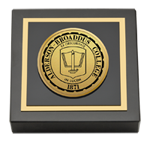 Alderson-Broaddus College paperweight - Gold Engraved Medallion Paperweight