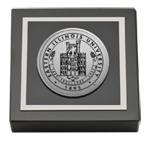 Eastern Illinois University paperweight - Silver Engraved Medallion Paperweight