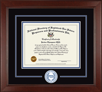 PTIN Directory Inc. certificate frame - Registered PTIN Tax Professional Lasting Memories Circle Logo Certificate Frame in Sierra