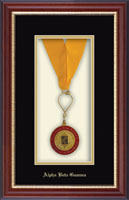 Alpha Beta Gamma Honor Society medal frame - Commemorative Medal Shadow Box Frame in Newport