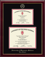 University of Wisconsin Madison diploma frame - Double Diploma Frame in Gallery