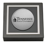 Tennessee State University paperweight - Silver Engraved Medallion Paperweight