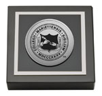 Marietta College paperweight - Silver Engraved Medallion Paperweight