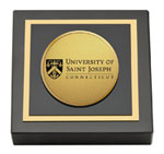 University of Saint Joseph in Connecticut paperweight - Gold Engraved Medallion Paperweight