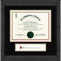 Pi Sigma Alpha Honor Society certificate frame - Lasting Memories Banner Certificate Frame in Arena