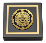 Carson-Newman University paperweight - Gold Engraved Medallion Paperweight