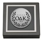 Omicron Delta Kappa Honor Society paperweight - Silver Engraved Medallion Paperweight