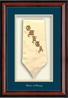 Order of Omega stole frame - Commemorative Stole Shadow Box Frame in Southport