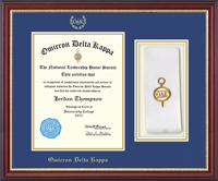 Omicron Delta Kappa Honor Society certificate frame - Stole Certificate Frame in Newport