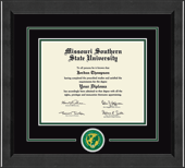 Missouri Southern State University diploma frame - Lasting Memories Circle Logo Diploma Frame in Arena