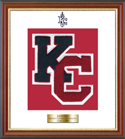Kennedy Catholic High School in Somers, NY varsity letter frame - Varsity Letter Frame in Newport