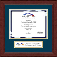 American Association for Marriage and Family Therapy certificate frame - Lasting Memories Banner Certificate Frame in Sierra