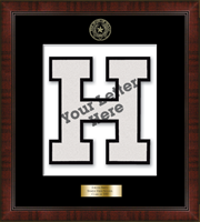 Balfour of Houston varsity letter frame - Varsity Letter Personalized Frame in Delta