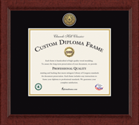 Balfour of Houston diploma frame - Gold Engraved Medallion Diploma Frame in Sierra