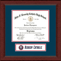Kennedy Catholic High School in Somers, NY diploma frame - Lasting Memories Banner Diploma Frame in Sierra