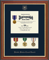 United States Coast Guard certificate frame - Medal Display Certificate Frame in Newport