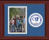 Globe Institute of Technology photo frame - Lasting Memories Circle Logo Photo Frame in Sierra