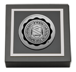 University of North Carolina Eshelman School of Pharmacy paperweight - Silver Engraved Medallion Paperweight