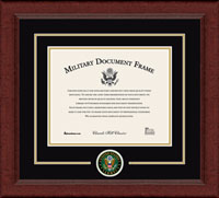 United States Army certificate frame - Lasting Memories Circle Logo Certificate Frame in Sierra