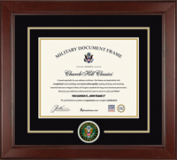 United States Army certificate frame - Lasting Memories Circle Logo Certificate Frame in Sierra