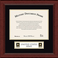 United States Army certificate frame - Lasting Memories Banner Certificate Frame in Sierra