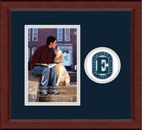 Elizabethtown College photo frame - 5'x7' - Lasting Memories Circle Logo Photo Frame in Sierra