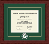 Abraham Baldwin Agricultural College diploma frame - Lasting Memories Circle Logo Diploma Frame in Sierra