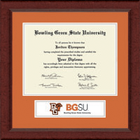 Bowling Green State University diploma frame - Lasting Memories Banner Diploma Frame in Sierra