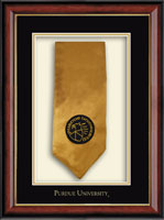 Purdue University stole frame - Commemorative Stole Shadow Box Frame in Southport Gold
