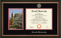 Cornell University diploma frame - Campus Scene Diploma Frame in Murano